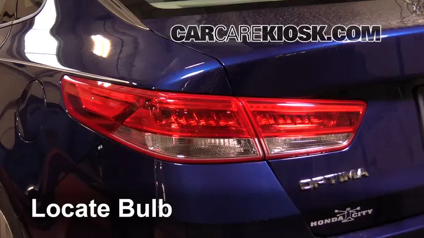 2016 Kia Optima EX 2.4L 4 Cyl. Lights Tail Light (replace bulb)